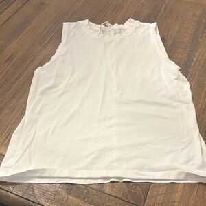 Lululemon Athletica White Muscle Tee